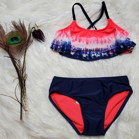 Cat & Jack Tie Dye Bikini Set - Picture 1 of 4